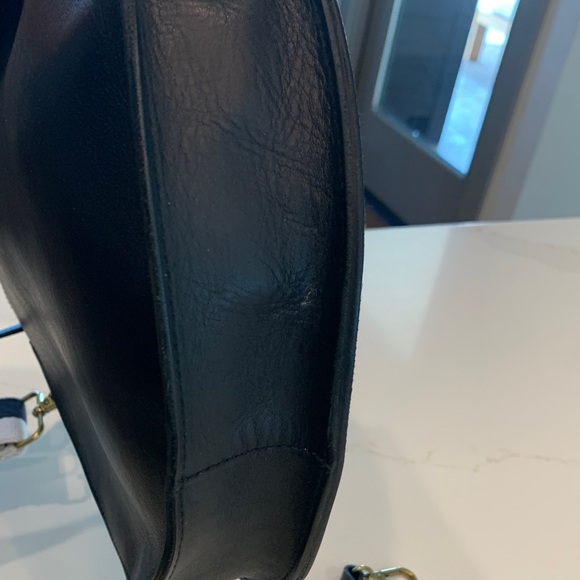 Madewell Black Leather Cossebody Bag with Striped Strap & Solid strap NWOT - Picture 9 of 15